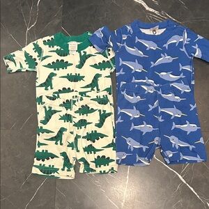 Hannah Andersson Boys 6-7 Short John Pajamas